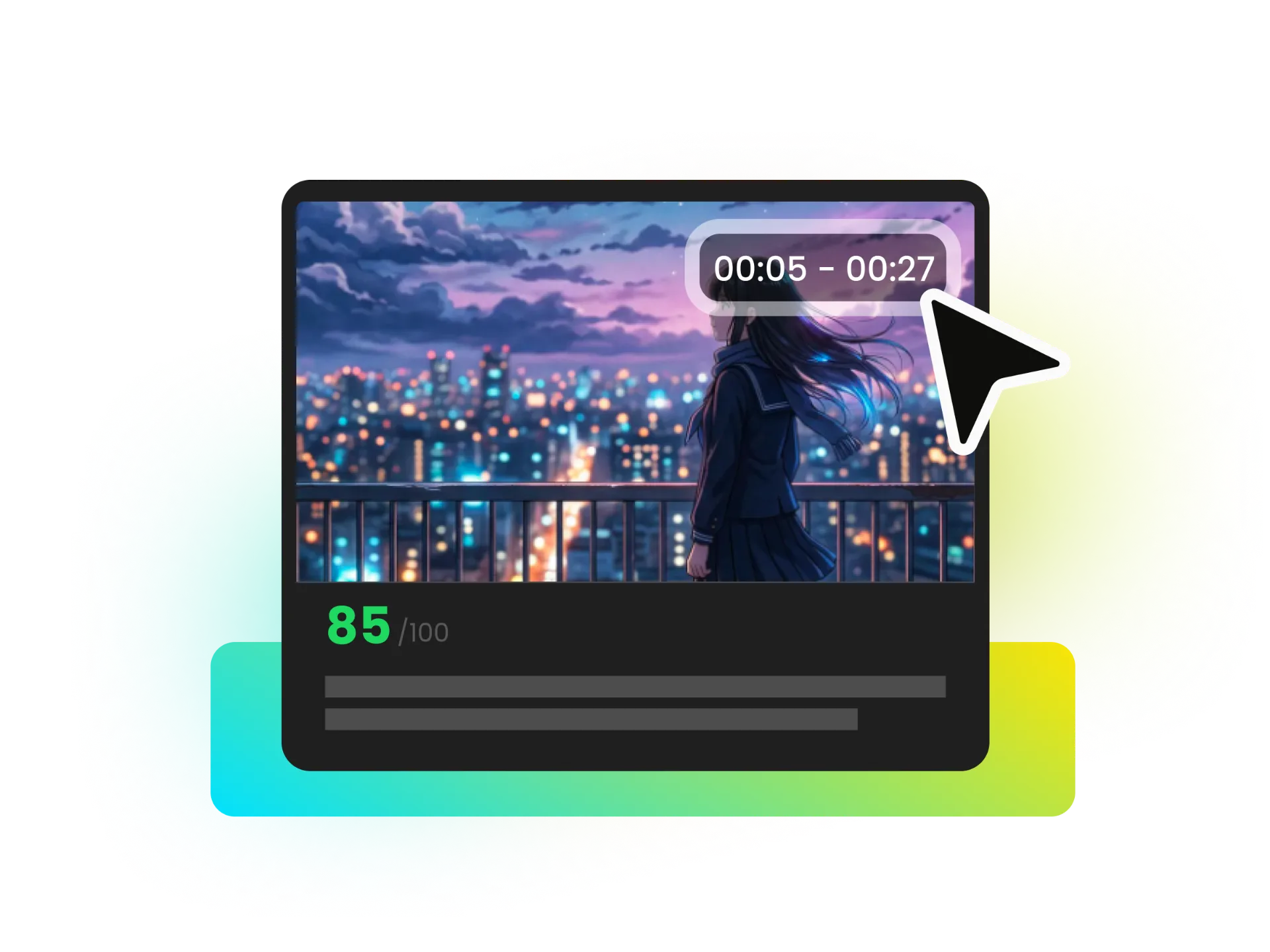 WayinVideo search result with a precise timestamp for instant jump-to-moment playback
